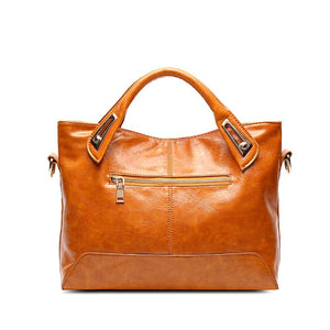 Women's Simple Leather Shoulder Bag Handbag