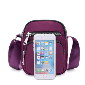 Women's Nylon Small Shoulder Bag Pouch