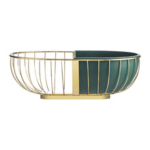 Load image into Gallery viewer, Metal Hollowed Out Fruit Vegetable Snack Tray Bowl Basket
