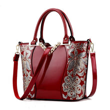 Load image into Gallery viewer, High Quality Embroidered PU Leather Handbag For Women
