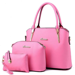 Women's Casual Fashion 3 Pieces Handbag