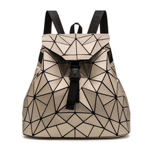 Load image into Gallery viewer, PU Leather Ladies Fashion Geometric Backpack
