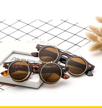 Load image into Gallery viewer, Women Brand Designer Retro Round Steampunk Sunglasses
