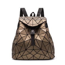 Load image into Gallery viewer, PU Leather Ladies Fashion Geometric Backpack

