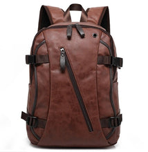 Load image into Gallery viewer, New Men's Backpack Fashion Style Leather School Bag

