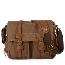 Load image into Gallery viewer, Men&#39;s Canvas Leather Diagonal Bag Shoulder Bag
