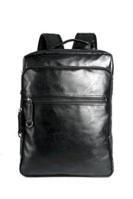 Load image into Gallery viewer, Waterproof 15.6 inch PU Leather Laptop Backpack For Men
