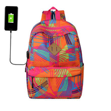 Load image into Gallery viewer, Universal Solid Color Backpack With USB Charging Port
