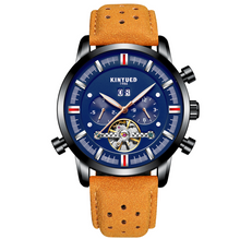 Load image into Gallery viewer, Leather Strap Men's Watch With Large Dial
