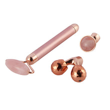 Load image into Gallery viewer, 3 In 1 Vibrating Facial Jade Roller Set
