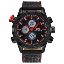 Load image into Gallery viewer, Luminous Waterproof Leather Strap Watch With Week Display
