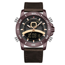 Load image into Gallery viewer, Leather Belt Men's Quartz Watch With Week Display
