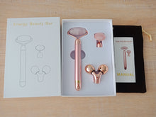 Load image into Gallery viewer, 3 In 1 Vibrating Facial Jade Roller Set
