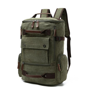 Large Canvas Shoulder Casual Backpack For Unisex