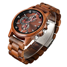 Load image into Gallery viewer, Fashion Wooden Men's Quartz Watch

