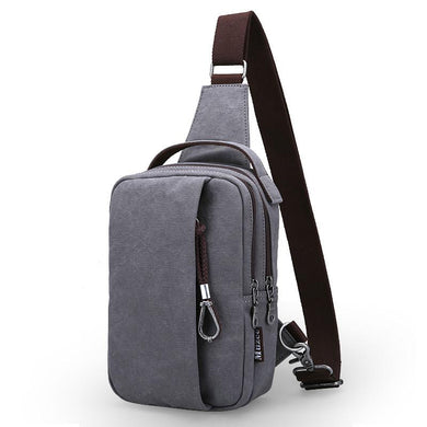 Men's Casual Canvas Shoulder Bag Chest Bag