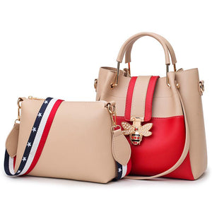 Women's Two Pieces Fashion Portable Handbag