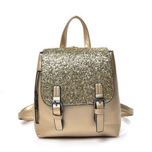 Load image into Gallery viewer, Women's PU Leather Sequined Backpack For Daily Life
