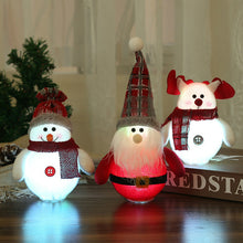 Load image into Gallery viewer, Christmas Decorations LED Santa Claus Snowman Ornaments
