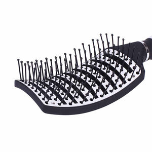 Fluffy Large Curved Comb Wide Tooth Anti-slip Hair Comb