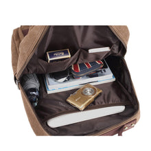 Load image into Gallery viewer, Men's Canvas Travel Backpack For All Occasions
