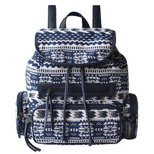 Load image into Gallery viewer, Ethnic Style Flower Pattern Women's Canvas Backpack
