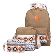 Load image into Gallery viewer, Breathable Printing Three-piece Wave Backpack
