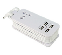 Load image into Gallery viewer, Multi-port Plug-in Mobile Phone Charger USB Four-in-one Plug
