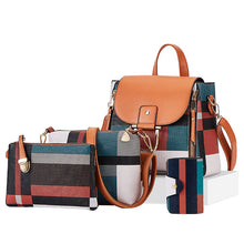Load image into Gallery viewer, Contrast Color Four-Piece One Shoulder Women's Bags
