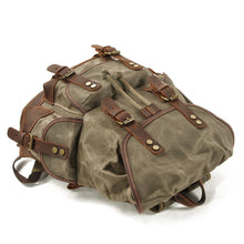 Load image into Gallery viewer, Canvas Stitching Leather Mountaineering Bag Backpack
