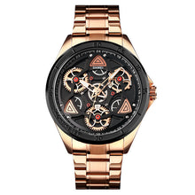 Load image into Gallery viewer, Men's Steel Band Creative Mechanical Wind Quartz Watch

