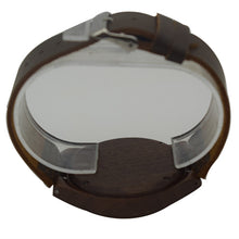 Load image into Gallery viewer, Walnut Wooden Wrist Watch With Leather Strap
