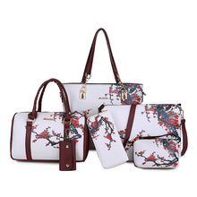 Load image into Gallery viewer, Six-Piece Printed One-Shoulder Handbags For Women
