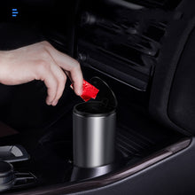 Load image into Gallery viewer, Alloy Car Trash Bin Rubbish Holder Wrapper Garbage Can

