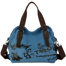 Load image into Gallery viewer, Women's Printed Large Capacity Canvas Messenger Bag
