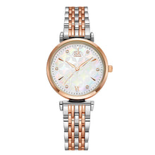 Load image into Gallery viewer, Metal Lady's Shell Face Quartz Watch
