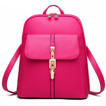Load image into Gallery viewer, Fashion Casual Korean Style Ladies Leather Backpack
