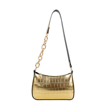 Load image into Gallery viewer, Alligator Pattern Lady's Chain Shoulder Bag
