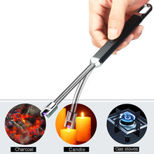 Load image into Gallery viewer, Aluminum-Zinc Alloy USB Windproof Arc Lighter
