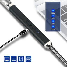 Load image into Gallery viewer, Aluminum-Zinc Alloy USB Windproof Arc Lighter
