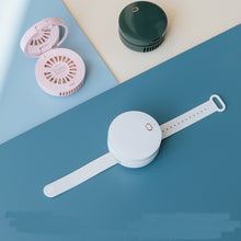 Load image into Gallery viewer, Portable Wrist Fan Mirror Leafless USB Rechargeable 3 Speed
