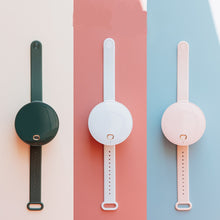 Load image into Gallery viewer, Portable Wrist Fan Mirror Leafless USB Rechargeable 3 Speed
