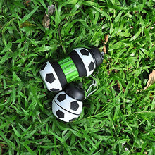 Load image into Gallery viewer, Football Soccer Silicone Water Bottle with Straw Foldable
