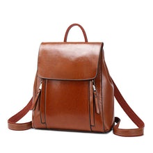 Load image into Gallery viewer, European American Style Leather Backpack For Young Ladies
