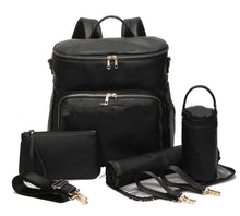 Load image into Gallery viewer, Large Capacity Leisure PU Leather Mommy Backpack
