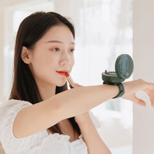 Load image into Gallery viewer, Portable Wrist Fan Mirror Leafless USB Rechargeable 3 Speed
