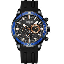 Load image into Gallery viewer, Men's Multifunctional Silicone Strap Mechanical Watch
