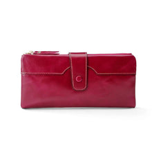 Load image into Gallery viewer, European American Style Ladies PU Leather Oil Wax Wallet
