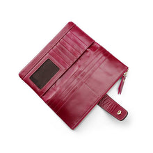 Load image into Gallery viewer, European American Style Ladies PU Leather Oil Wax Wallet
