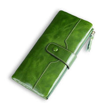 Load image into Gallery viewer, European American Style Ladies PU Leather Oil Wax Wallet
